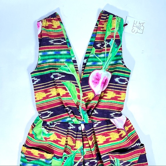 NWT Stella Jean Radish Print Fit & Flare Dress IT 40/US XS - Picture 9 of 15